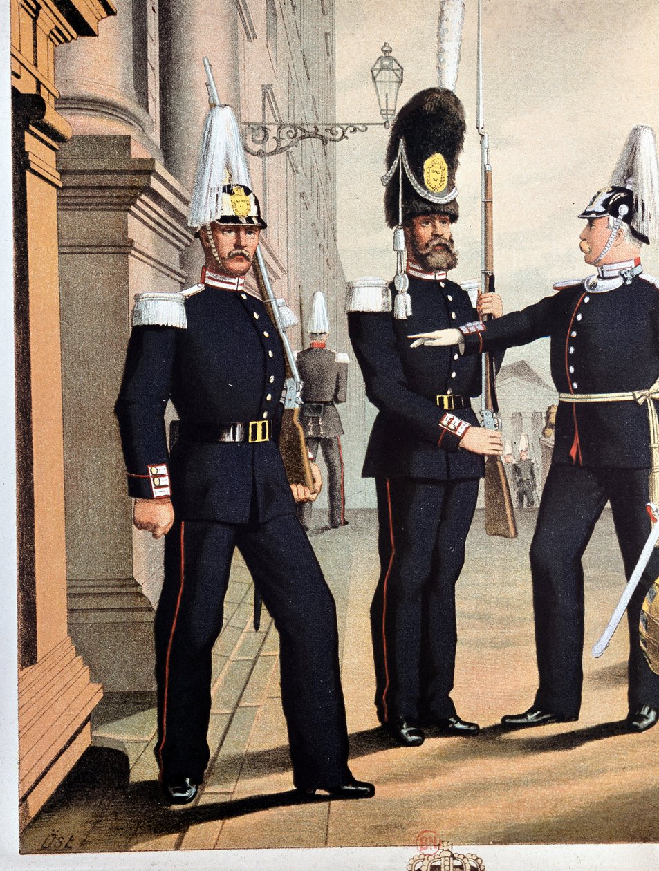 İsveç Muhafızlarının El Bombası, v.1890 by Unknown artist