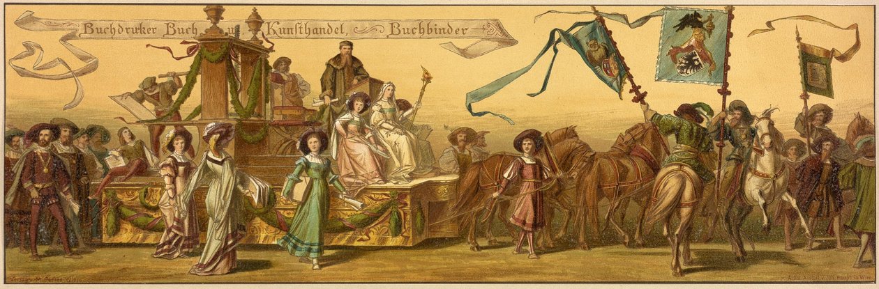 Hans Makarts Viyana şehir alayı by Unknown artist