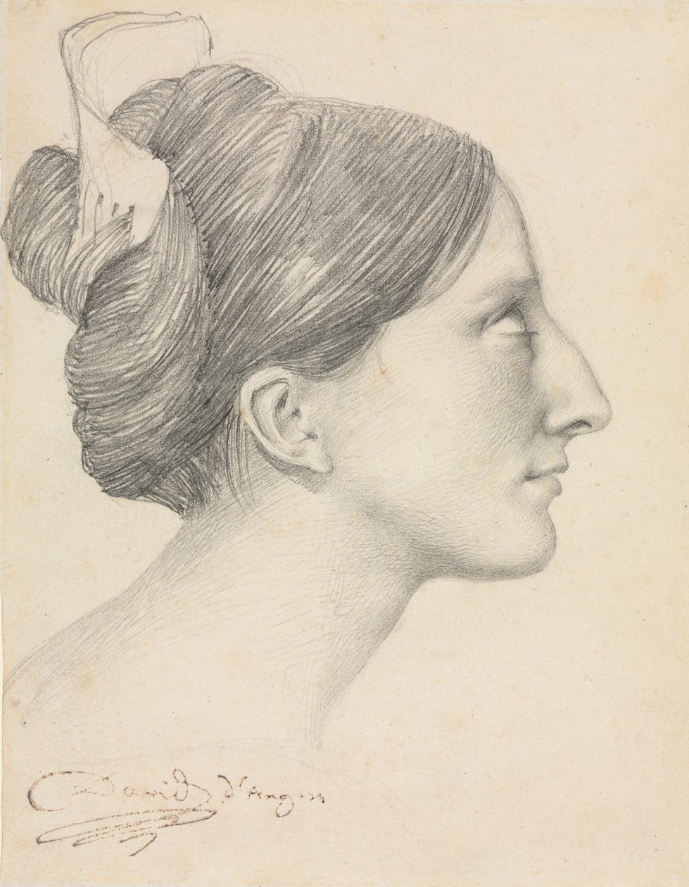Profildeki Bir Kadının Başı (George Sand) by Unknown artist
