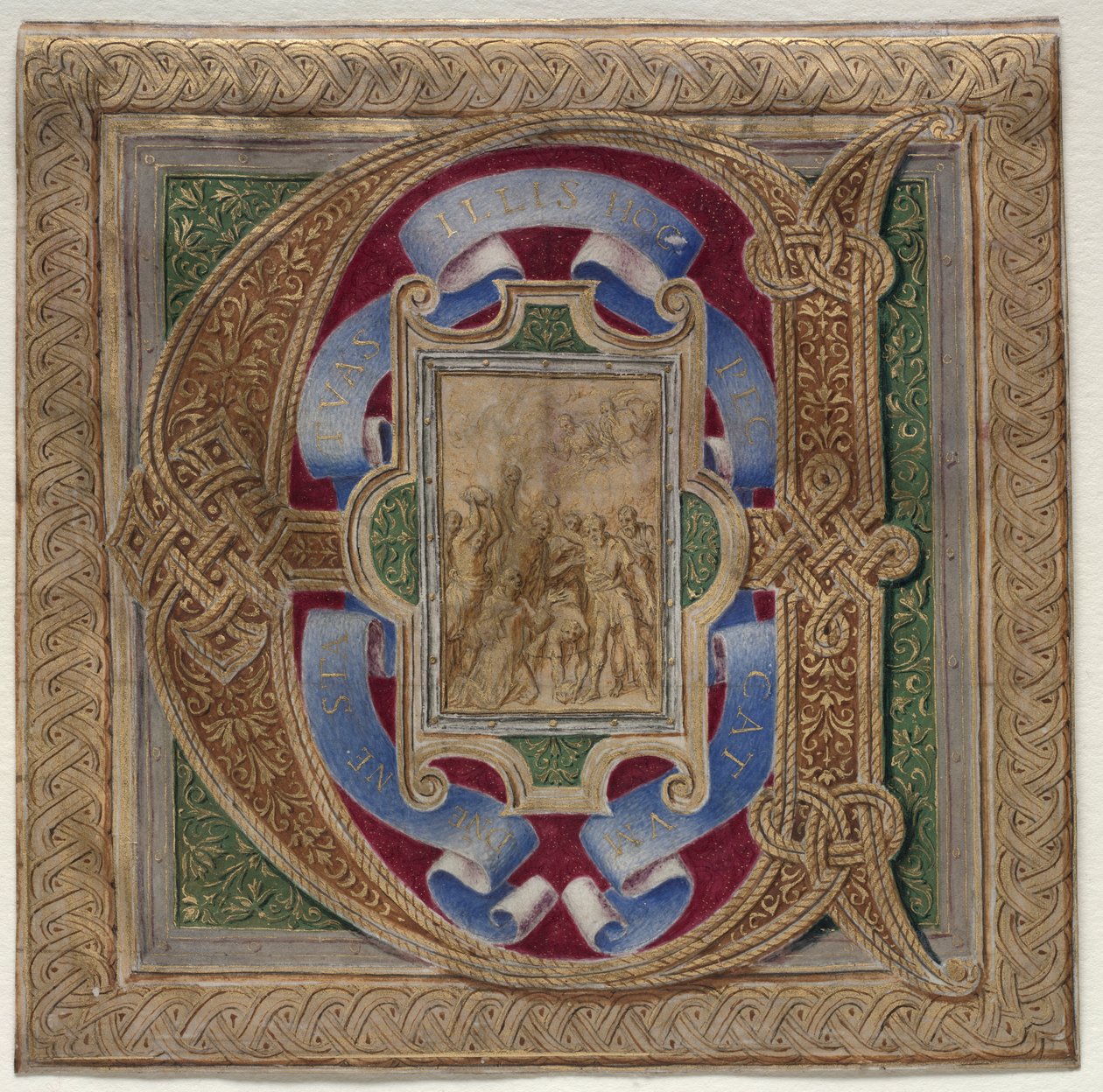 Colonna Missal'den Kesilen Tarihli İlk (E): St. Stephen Şehitliği by Unknown artist