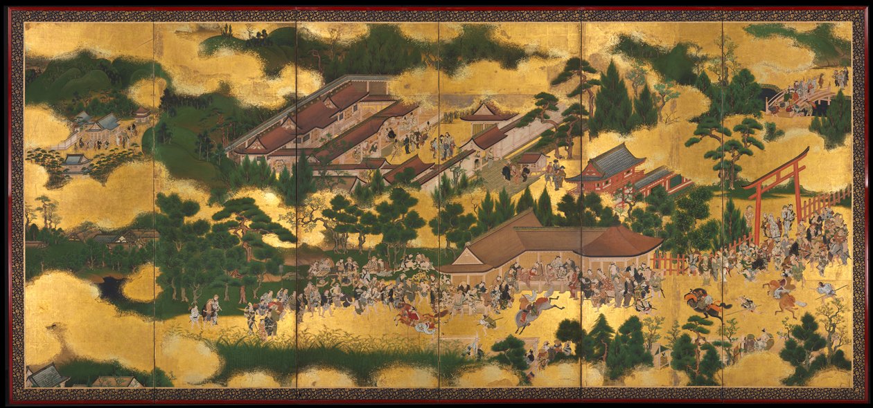 Kamo Tapınağı'nda At Yarışı by Unknown artist