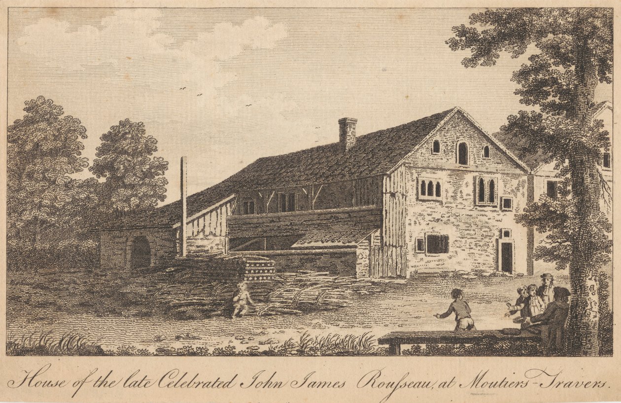 Geç Ünlü John James Rousseau Evi, Moutiers-Travers'ta by Unknown artist