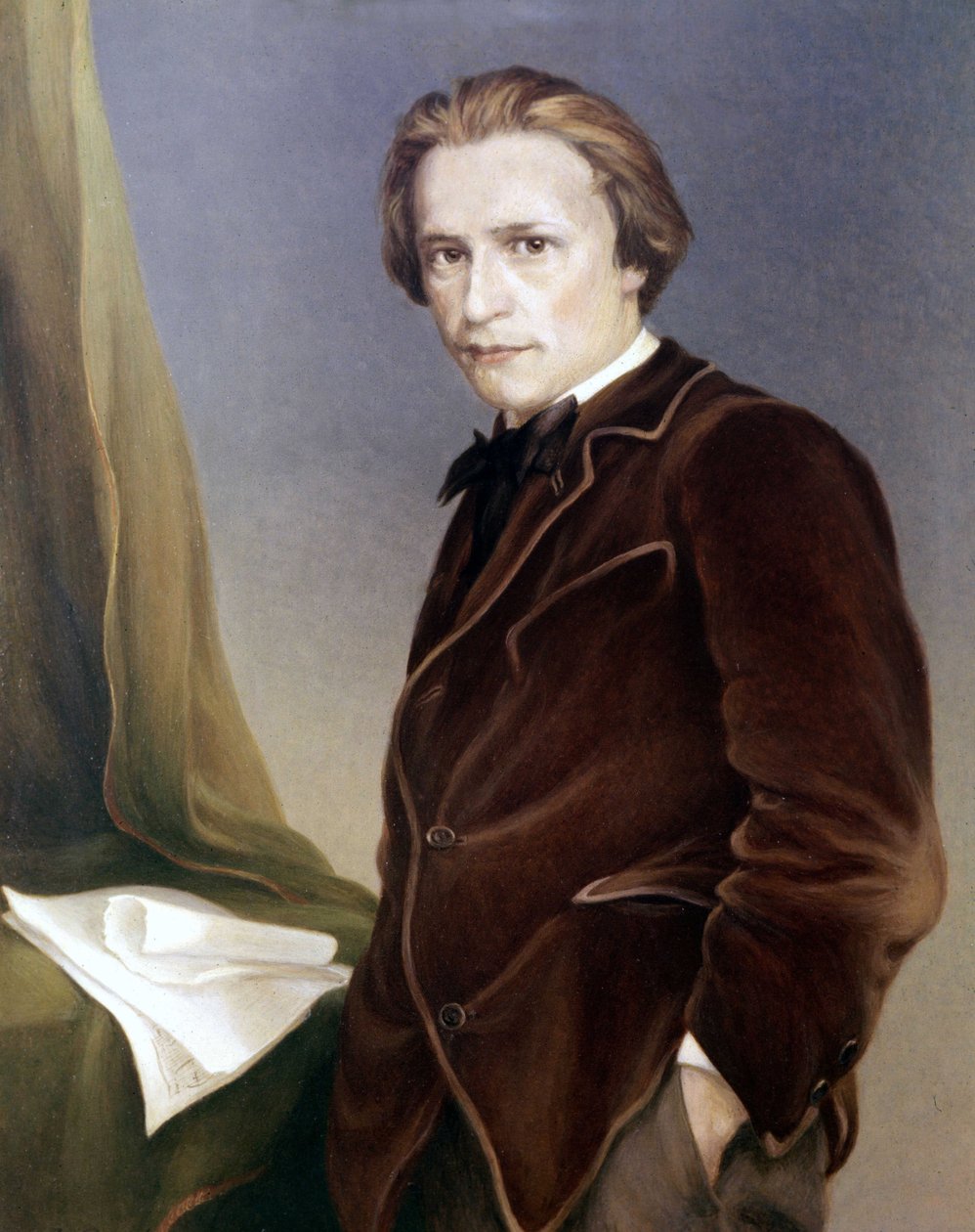 Hugo Wolf, Avusturyalı besteci. 1860 - 1903. Wagner Bayreuth Müzesi by Unknown artist
