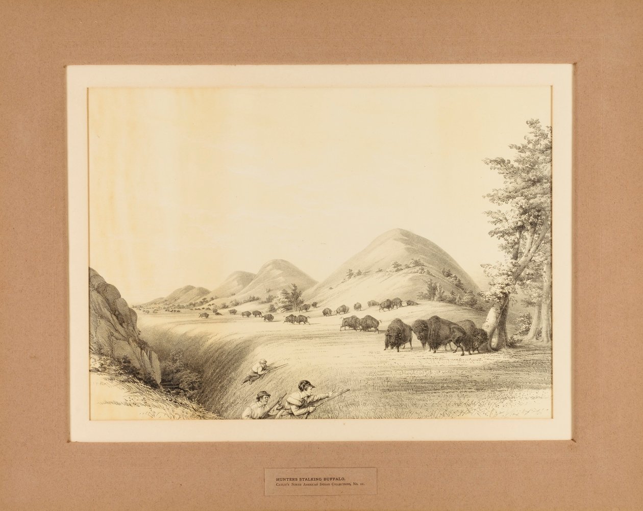 Bufalo Avlayan Avcılar--no. 11 by Unknown artist