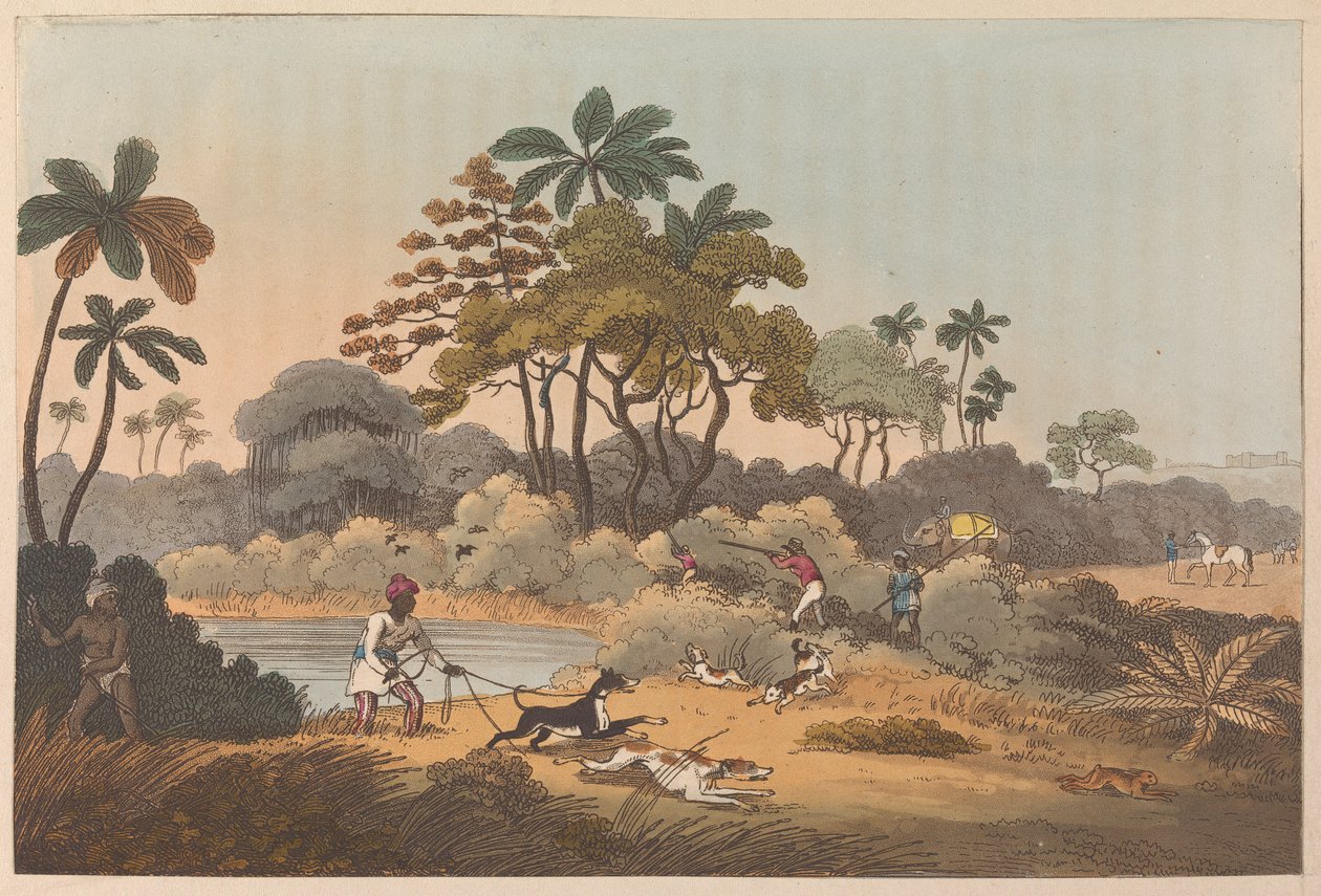 Hindistan'da Av Sahnesi by Unknown artist