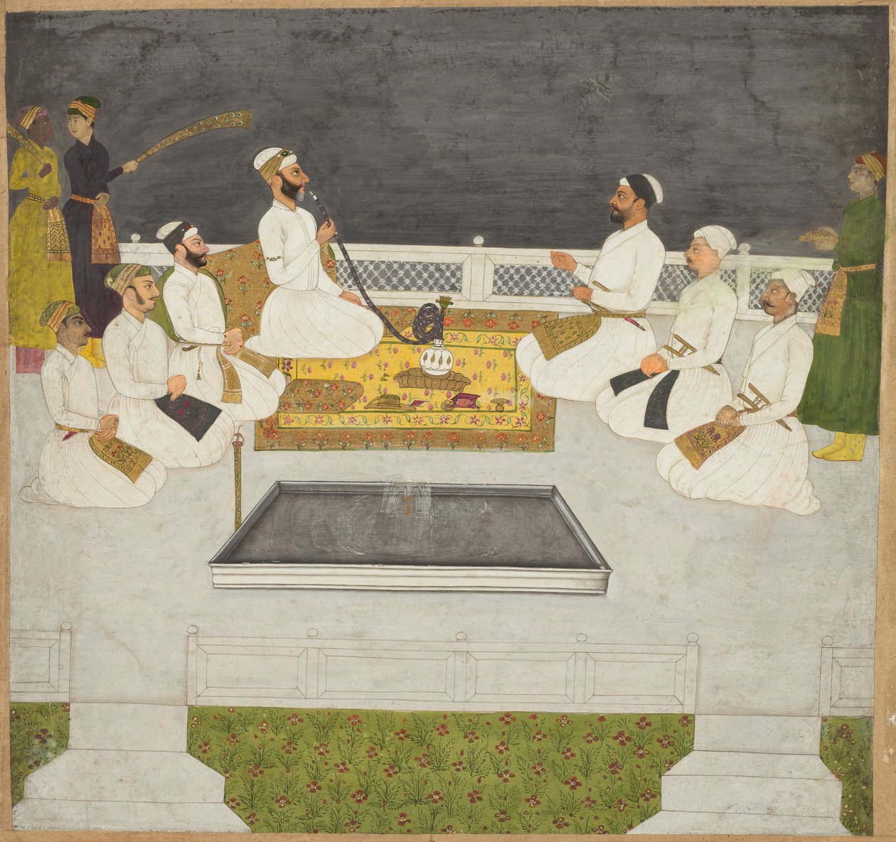 Hüseyin Ali Khan Kardeşlerini Eğlendiriyor (Seyyid Kardeşler) by Unknown artist