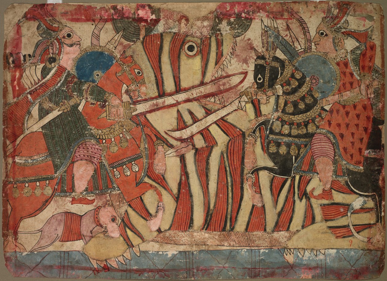 Mahabharata'nın çizimi by Unknown artist