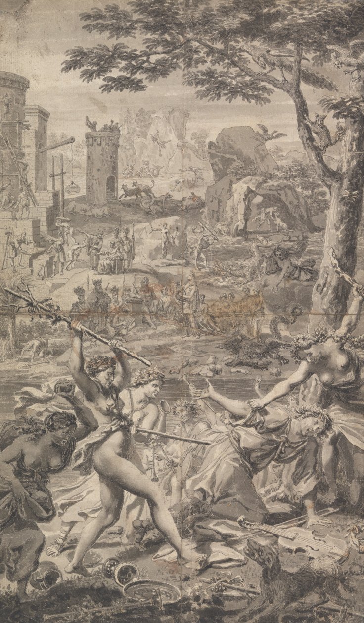 Tonson's Ovid Metamorphis'in İllüstrasyonu (dörtte dördü) by Unknown artist
