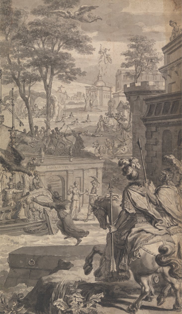Tonson'un Ovid Metamorfozunun İllüstrasyonu (dörtte ikisi) by Unknown artist