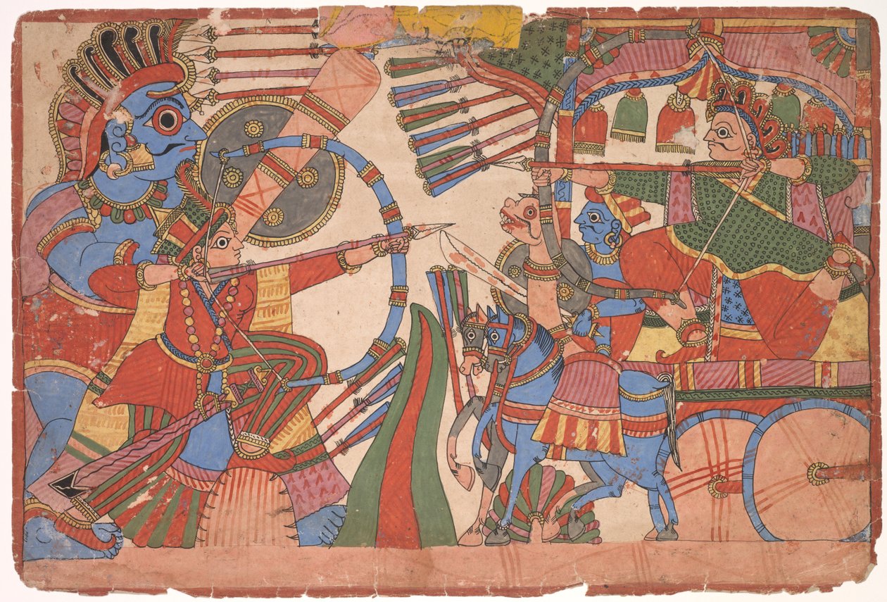 Mahabharata'ya İllüstrasyon by Unknown artist