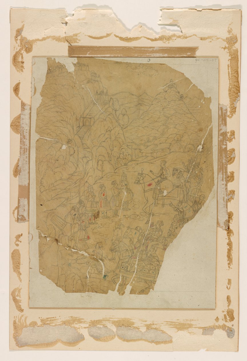 Hint el yazması; Babür, 17. yüzyıl by Unknown artist