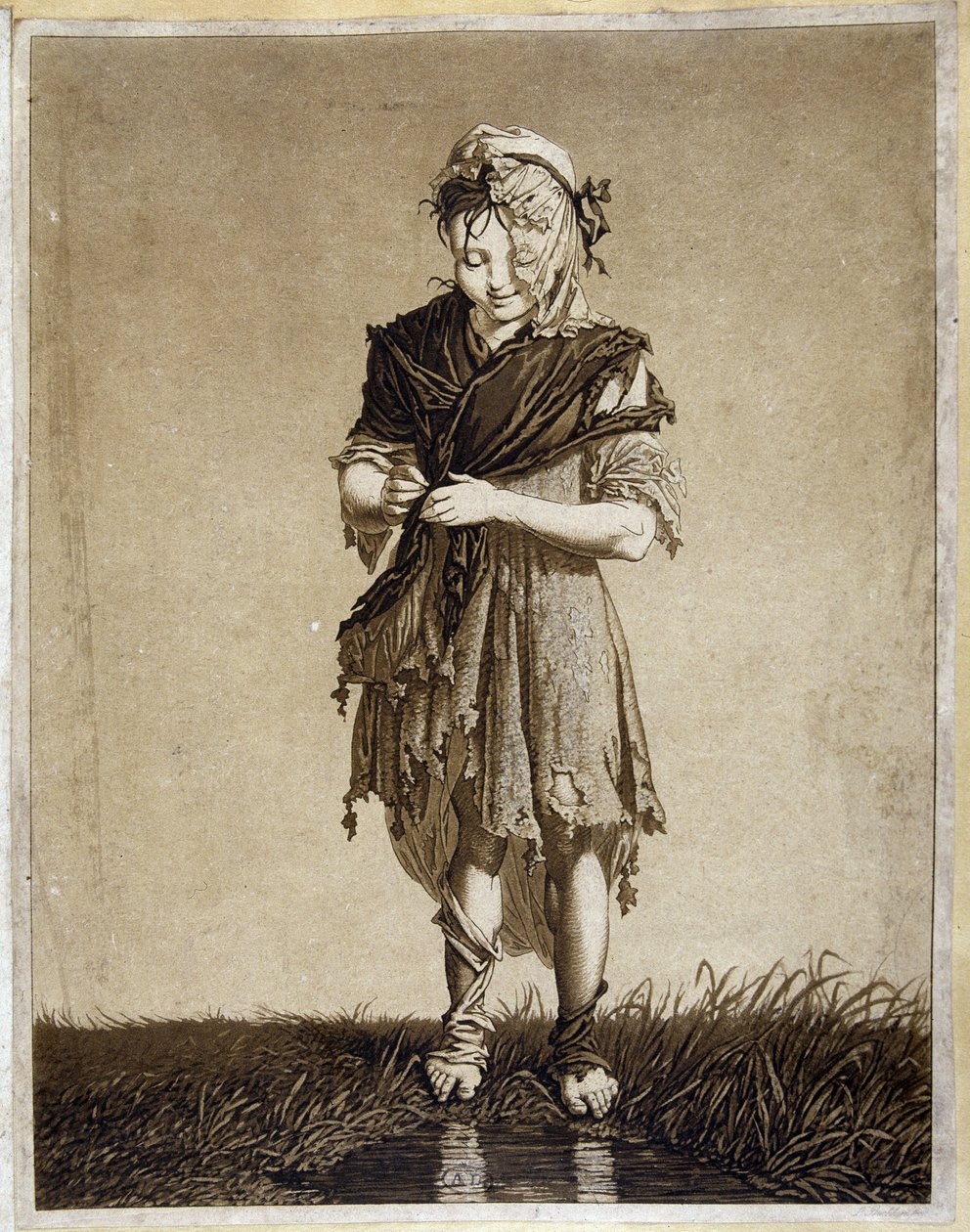 İrlandalı kız - oyma by Unknown artist