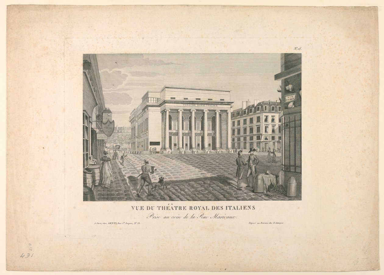 İtalyan Tiyatrosu, Paris by Unknown artist