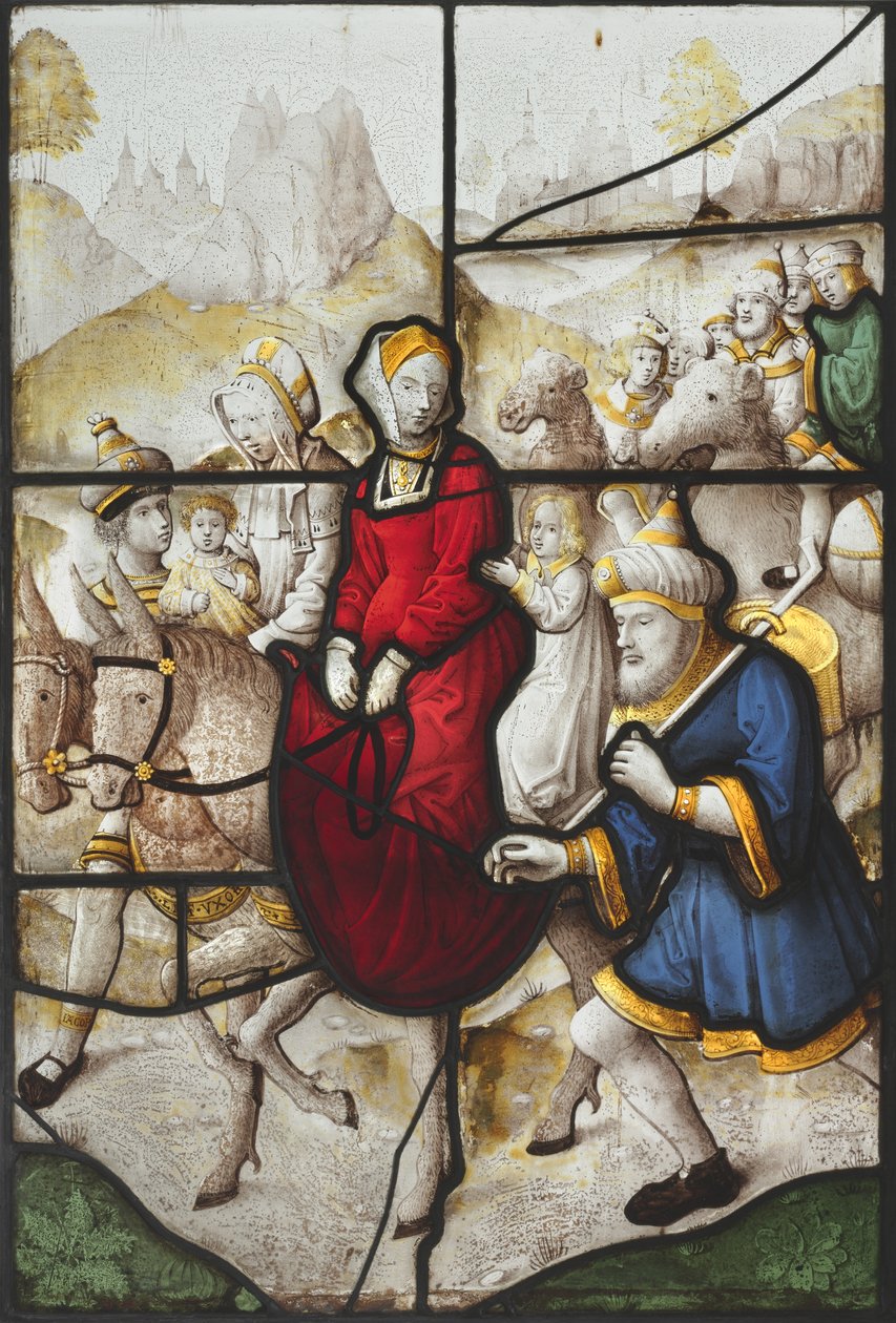 Jacob, Laban Tarafından Peşinde Rachael ve Leah ile Kenan Ülkesine Dönüyor by Unknown artist