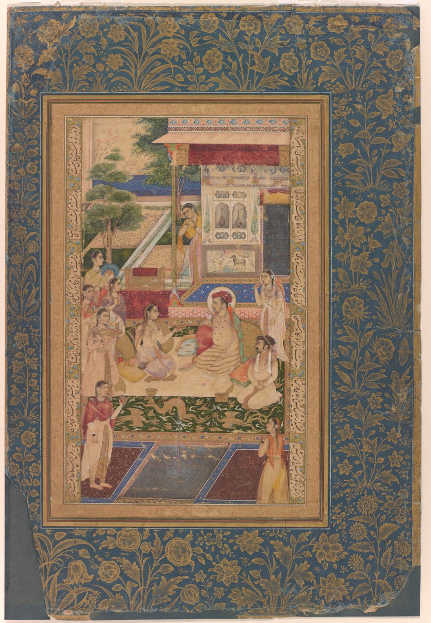 Jahangir ve Prens Khurram, Nur Jahan Tarafından Eğlendi by Unknown artist