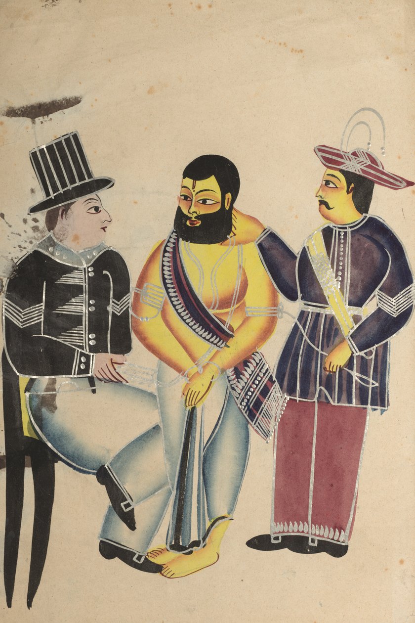Gardiyan Tarakeshwar Mahantını Hapishanede Karşılarken by Unknown artist