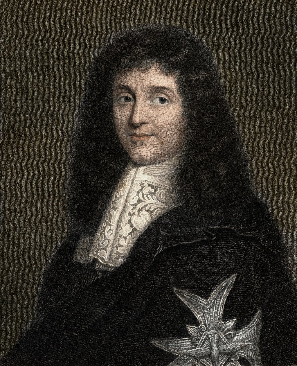 Jean Baptiste (Jean-Baptiste) Colbert 1619-1683 - gravür - 19. yüzyıl by Unknown artist