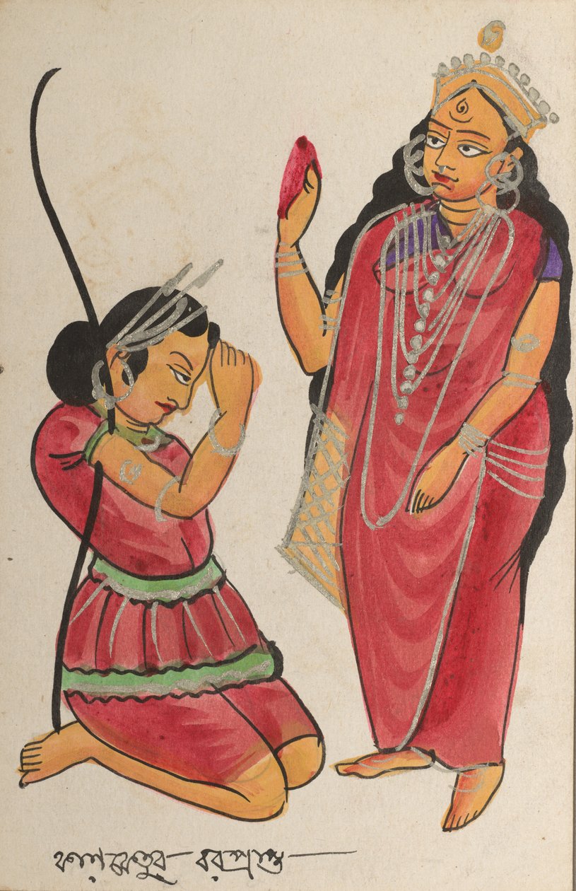 Kalaketu Tanrıça Chandi'den Bir Nimet Alırken by Unknown artist