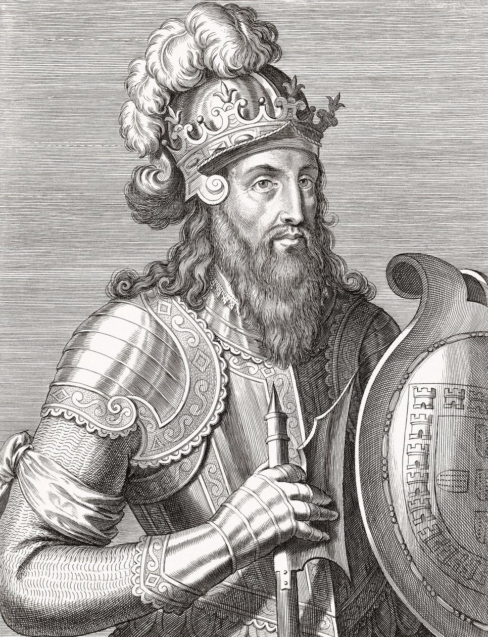 Portekiz Kralı Afonso III. Vesika. by Unknown artist
