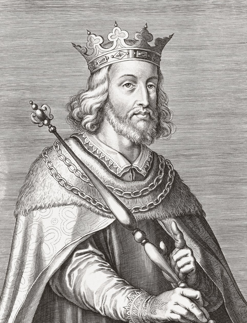 Portekiz Kralı I. Ferdinand. Vesika. by Unknown artist