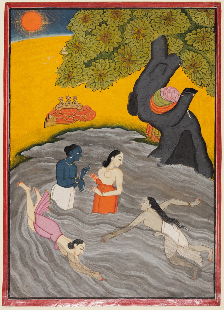 Krishna Yamuna'da Gopilerle Oynarken by Unknown artist