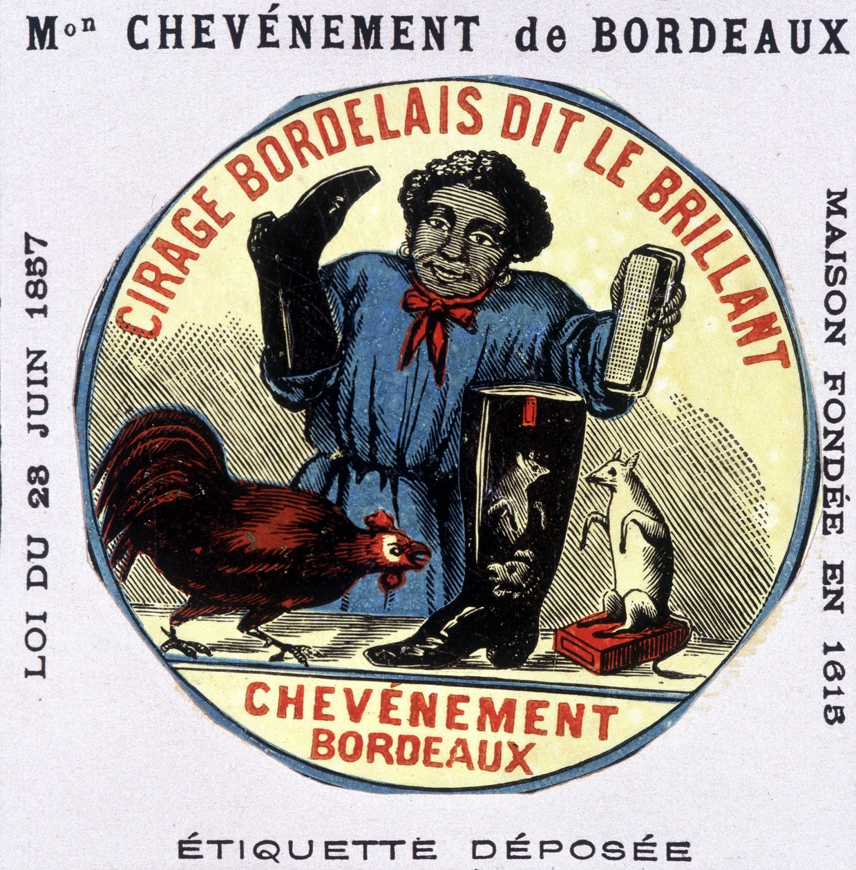 “”Bordelais lehçe dit le Brillant: Chevènement de Bordeaux”” etiketi. n.d. 19. yüzyıl by Unknown artist