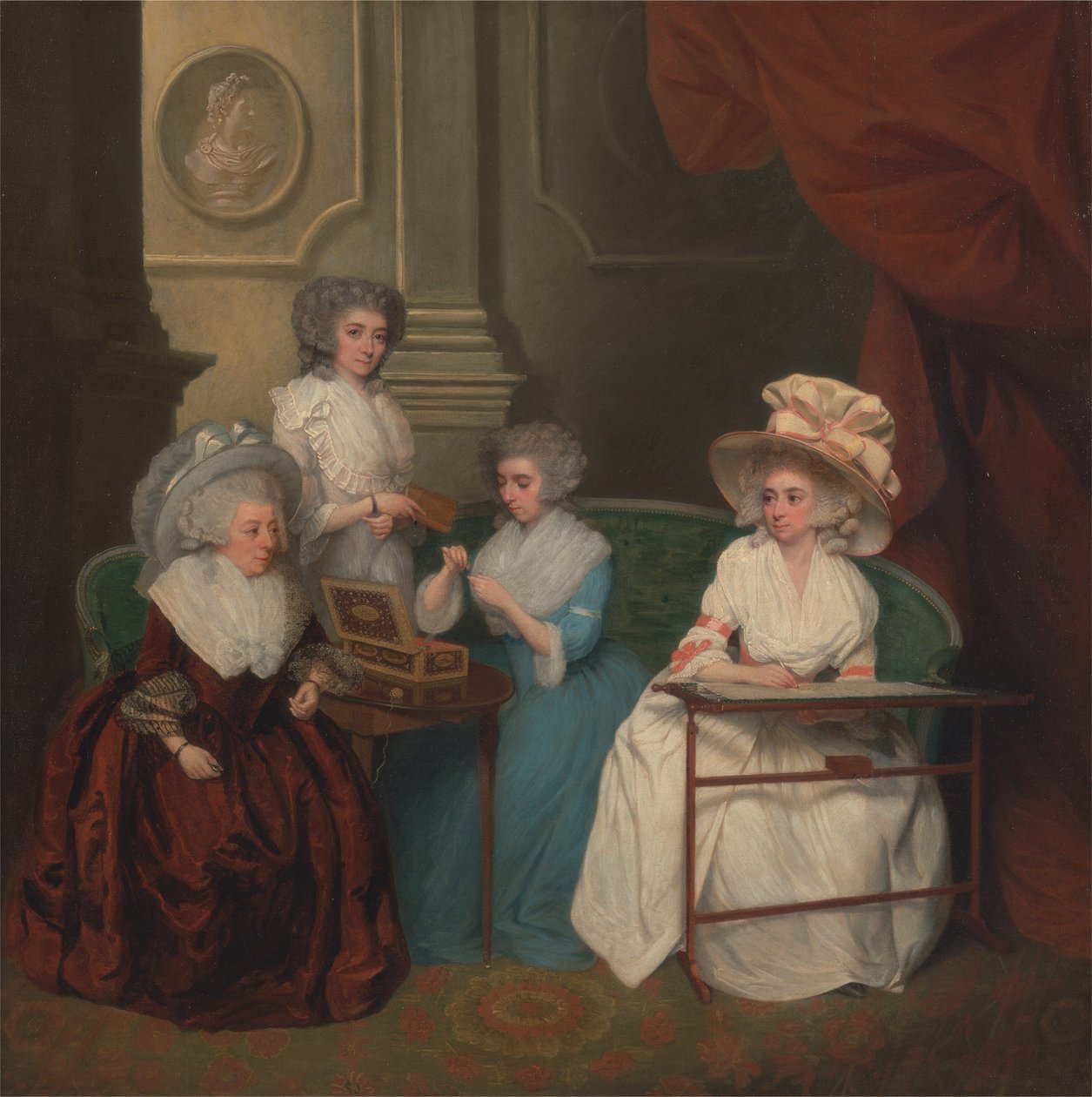 Leydi Jane Mathew ve Kızları by Unknown artist
