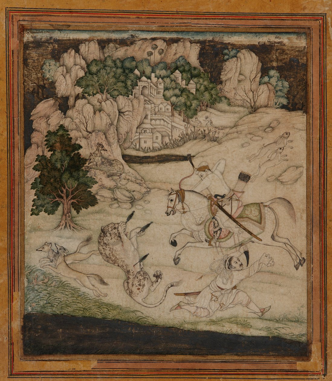Manzara—bir av sahnesi by Unknown artist
