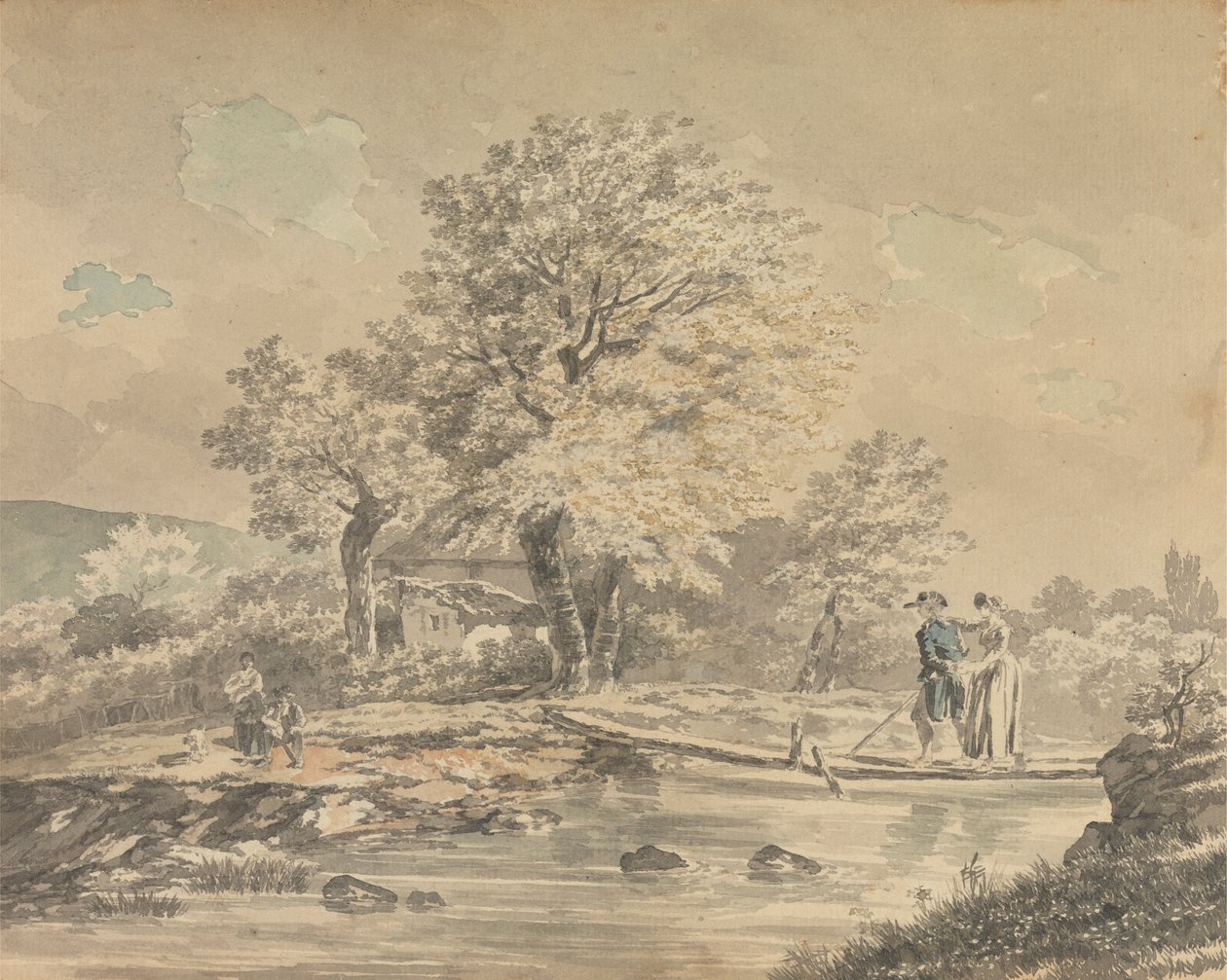 Yaya Köprüsü ile Peyzaj by Unknown artist
