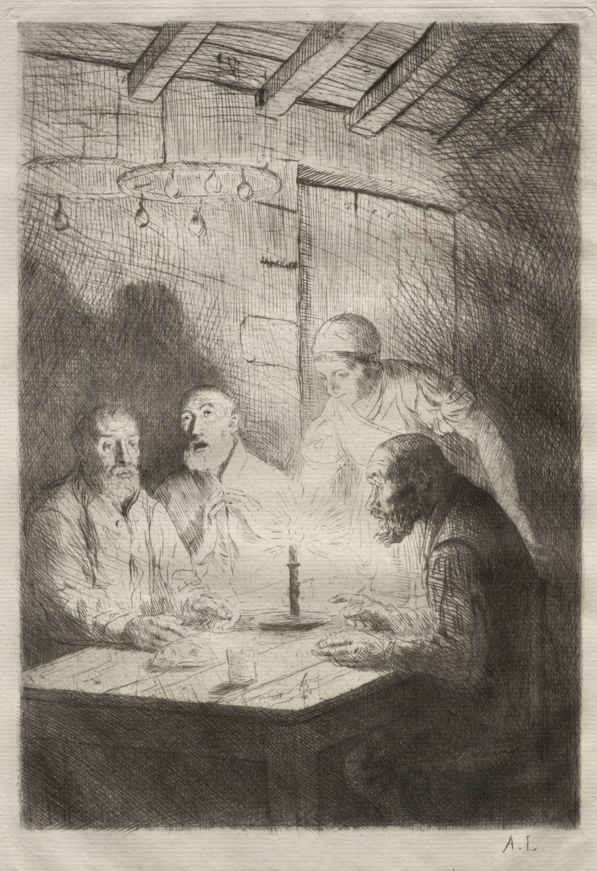 sefalet akşam yemeği by Unknown artist
