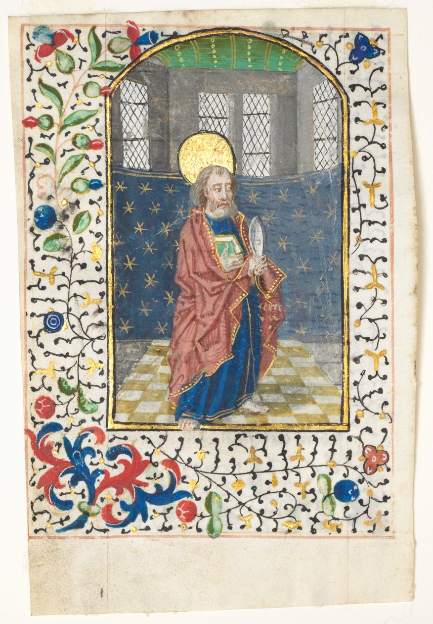 Saatler Kitabından Bir Yaprak: St. Bartholomew by Unknown artist