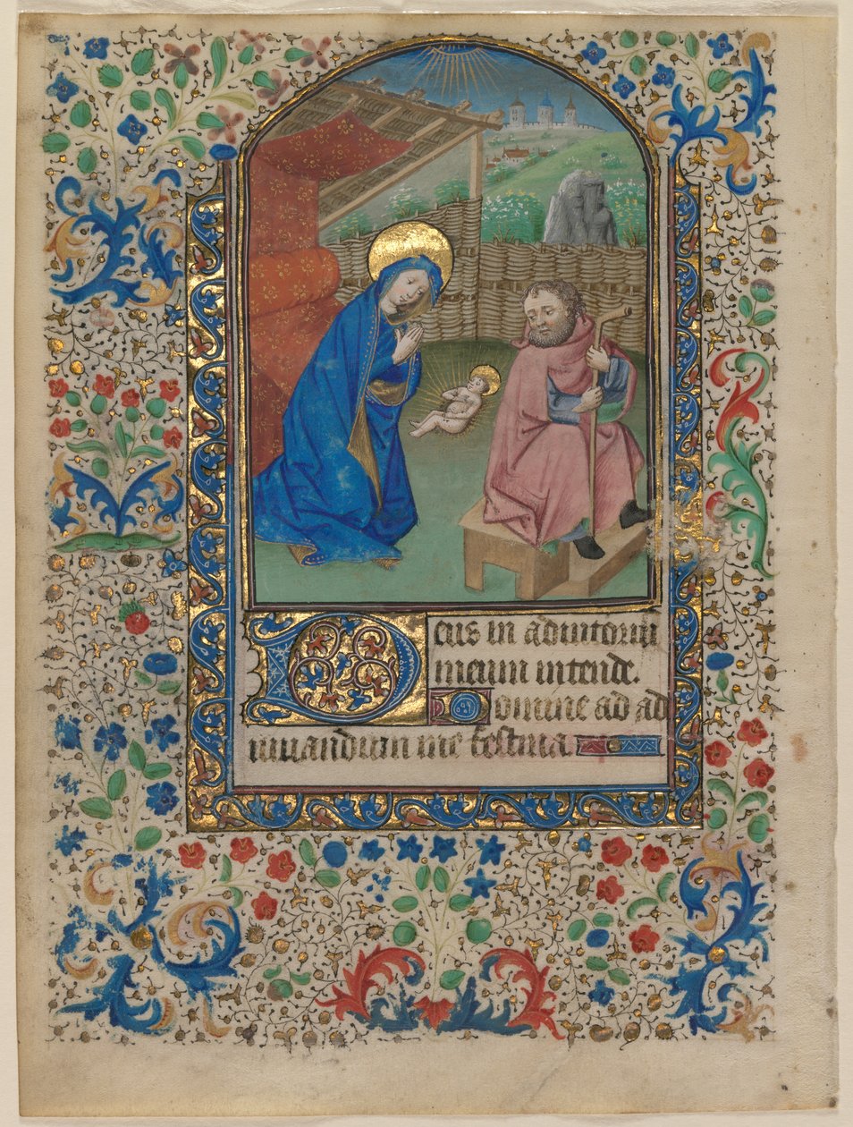 Saatler Kitabından Bir Yaprak: Doğuş (recto) by Unknown artist