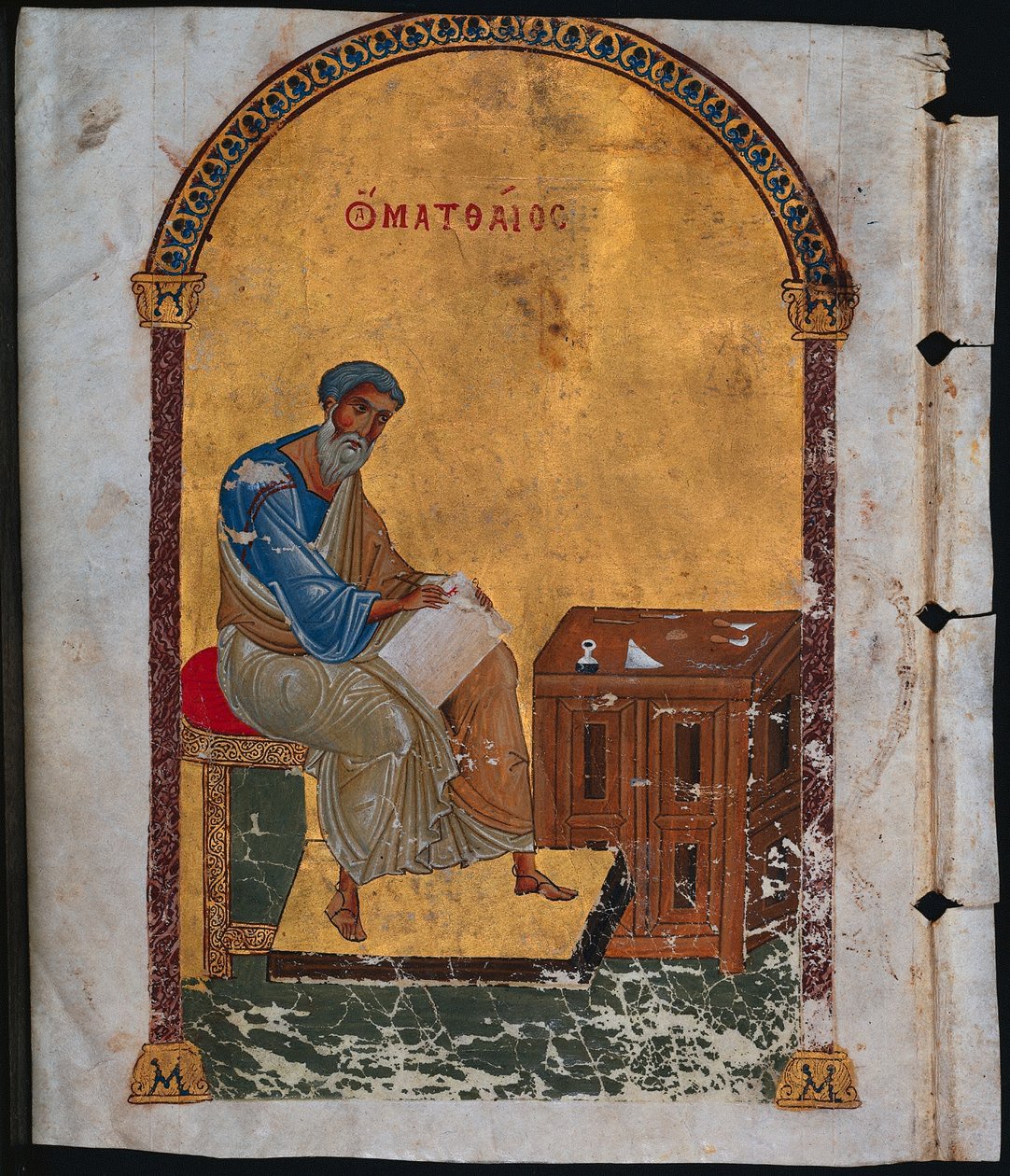 Aziz Matthew ile bir Lectionary
