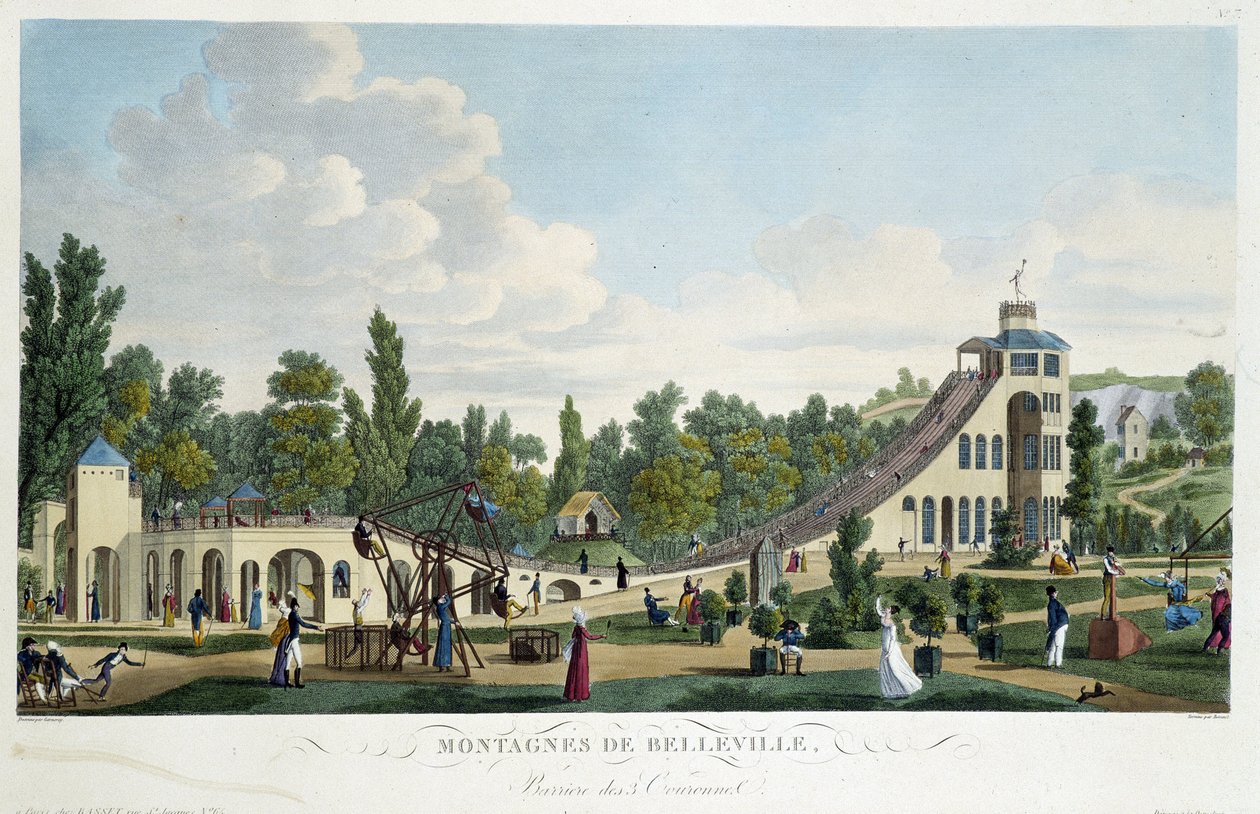 Belleville lunapark treni - Courvoisier tarafından “” Paris