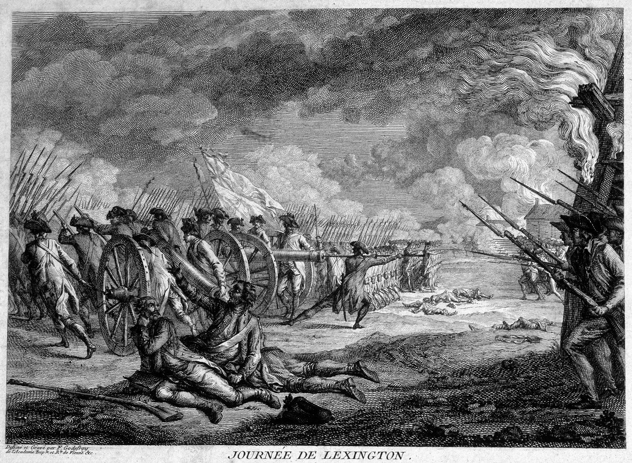 Lexington Günü (Massachusetts, ABD), 19 Nisan by Unknown artist