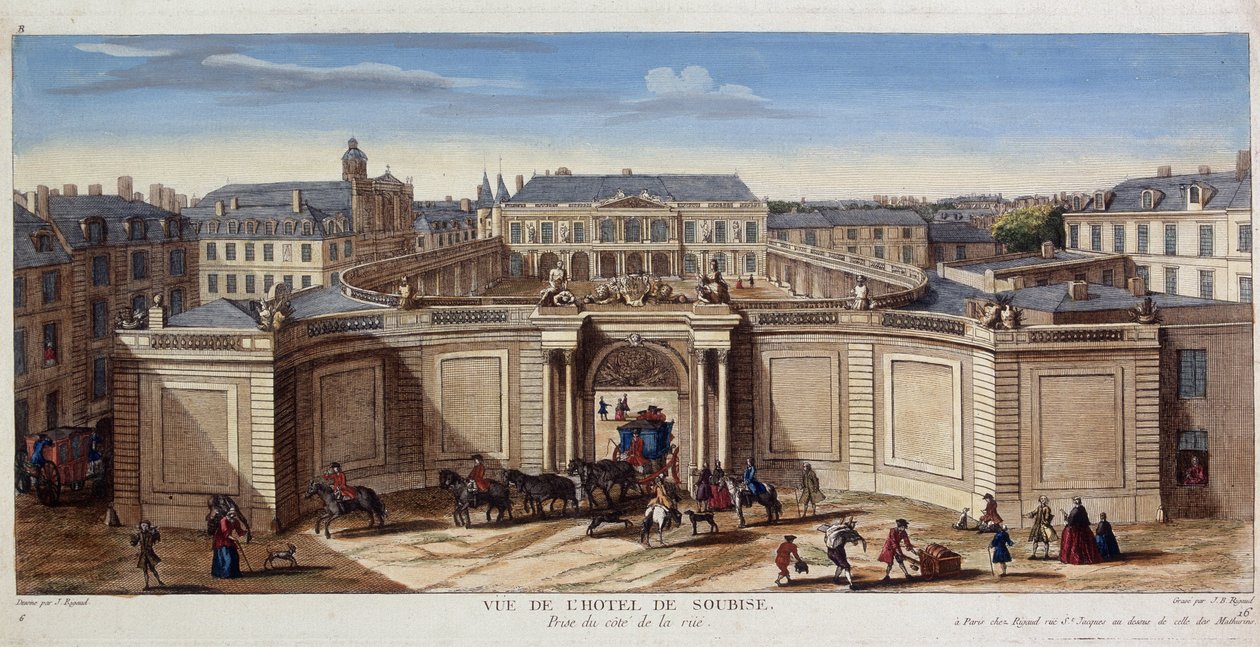 Hotel de Soubise - gravür by Unknown artist