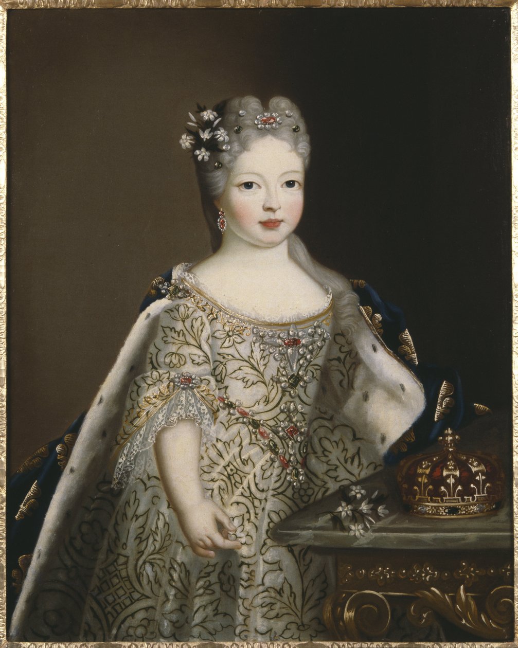 İspanya İnfanta Maria Anne Victoria, Portekiz Kraliçesi - İspanya İnfanta Mariana Victoria'nın Portresi (1718-1781), Portekiz Kraliçesi, Anonim. Tuval üzerine yağlıboya. Boyut: 78x63cm. Ulusal Müze Stockholm by Unknown artist