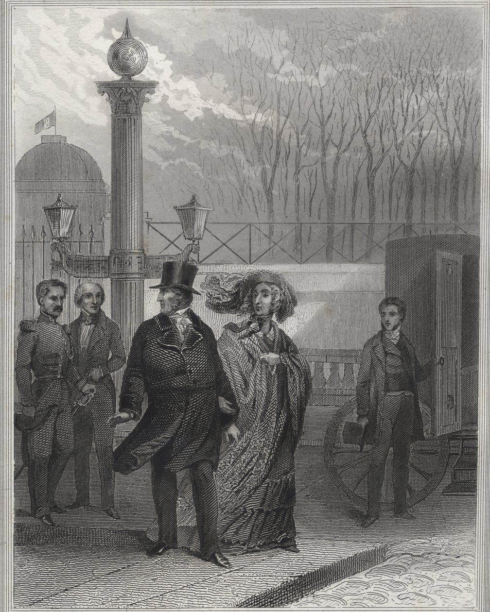 Louis Philippe ve ailesi Tuileries Sarayı dışında - Louis-Philippe I
