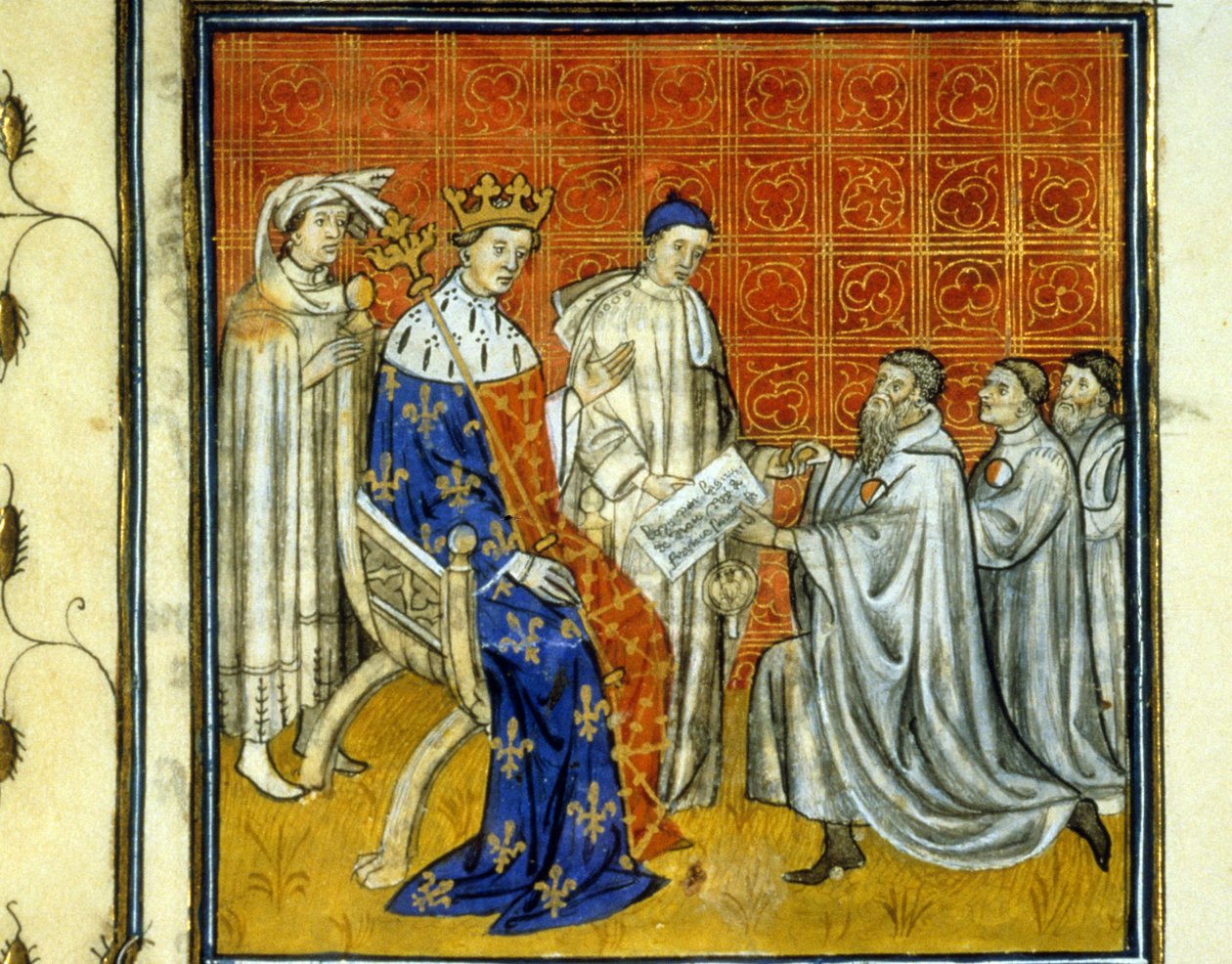 Louis X (1289 - 1316), krallığın Yahudilerine bir tüzük verir - 1308