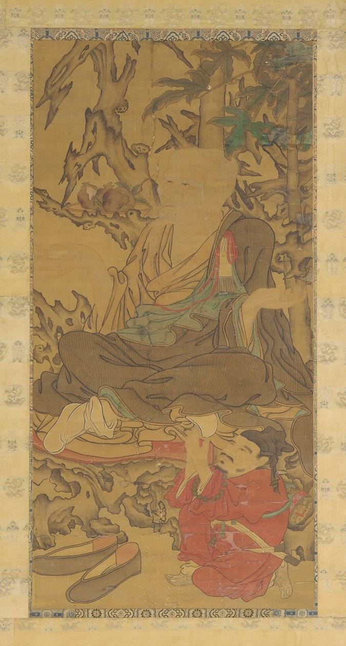 Luohan ve Görevlisi by Unknown artist