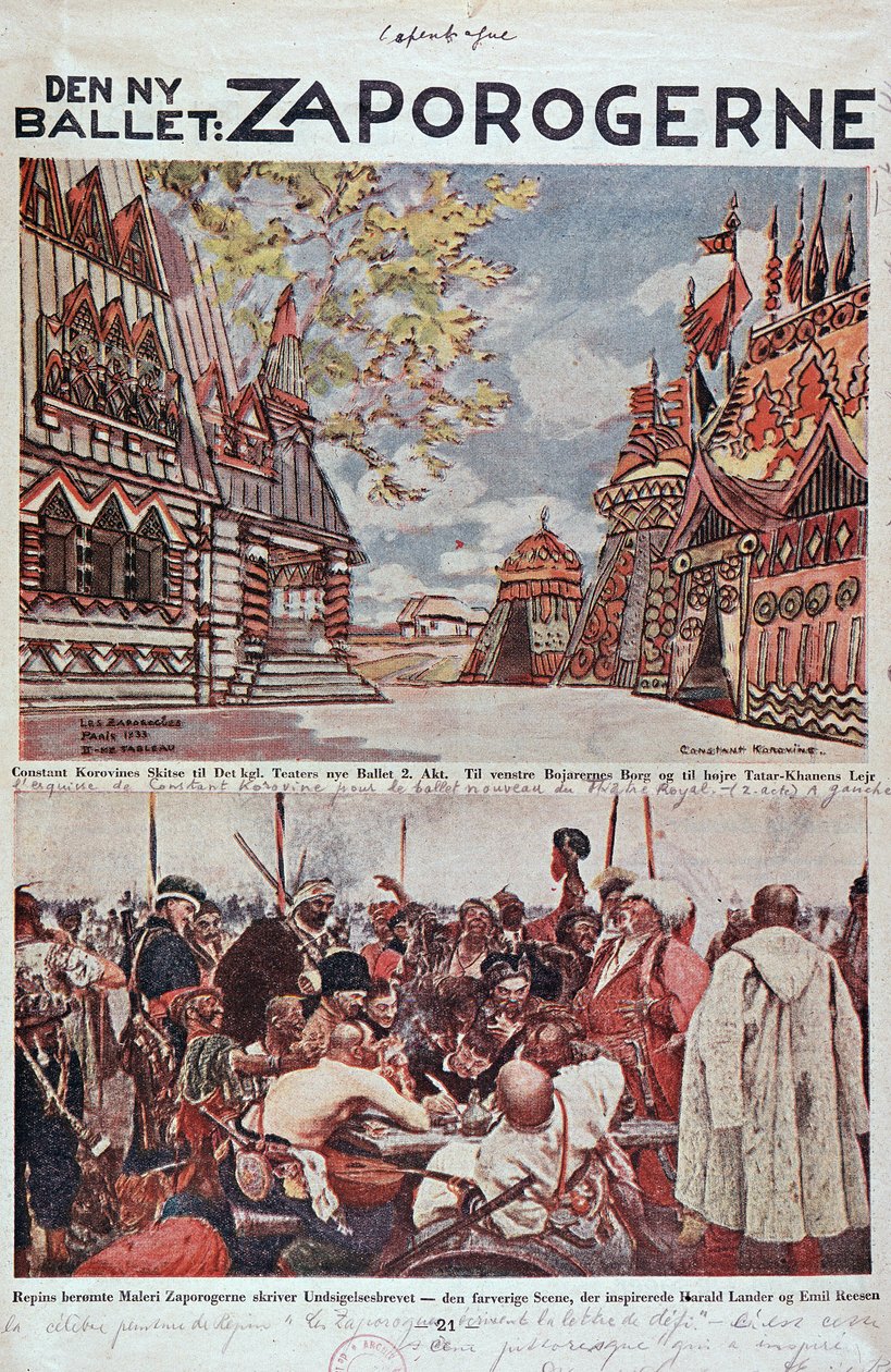 Lirik Tiyatro: Zaporogues (Zaporogerne) - Opera İncil. by Unknown artist