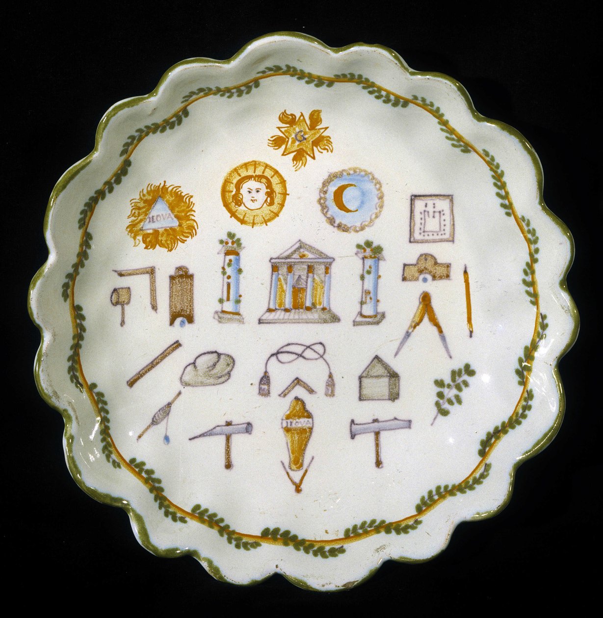 Maconnic Dekor Tabak by Unknown artist