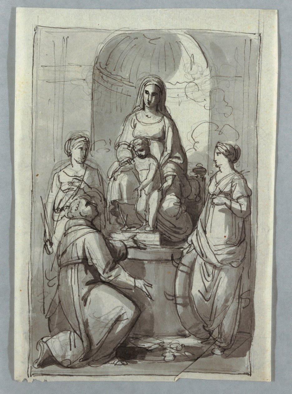 Azizler ile Madonna by Unknown artist
