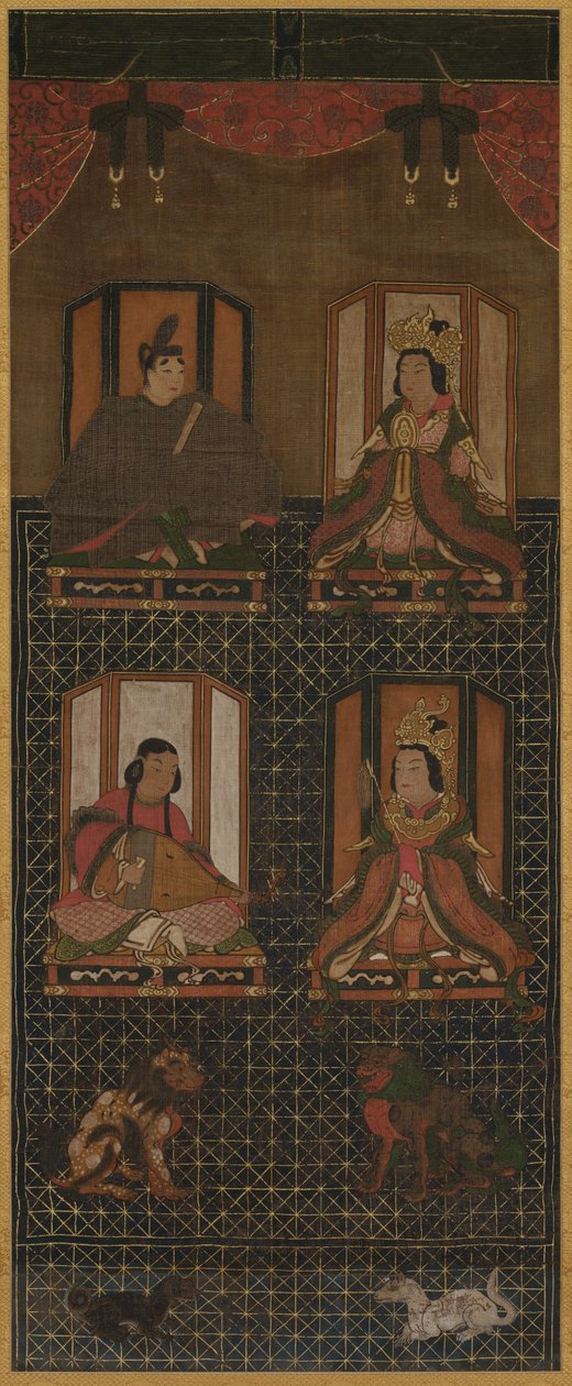 Kōya Dağı'nın Dört Tanrısının Mandala'sı by Unknown artist