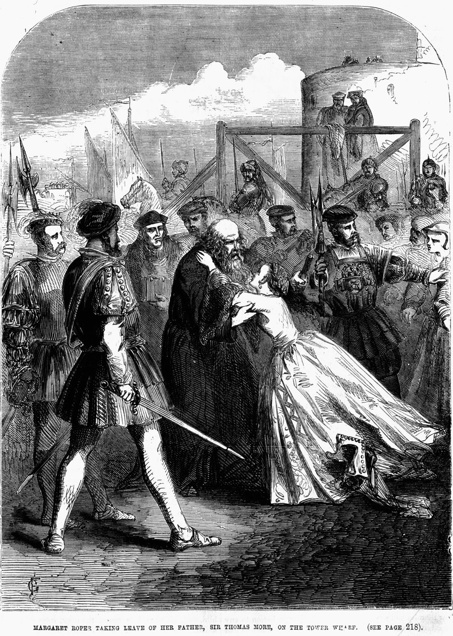 Margaret Roper, Wharf Tower yakınında babası Thomas More