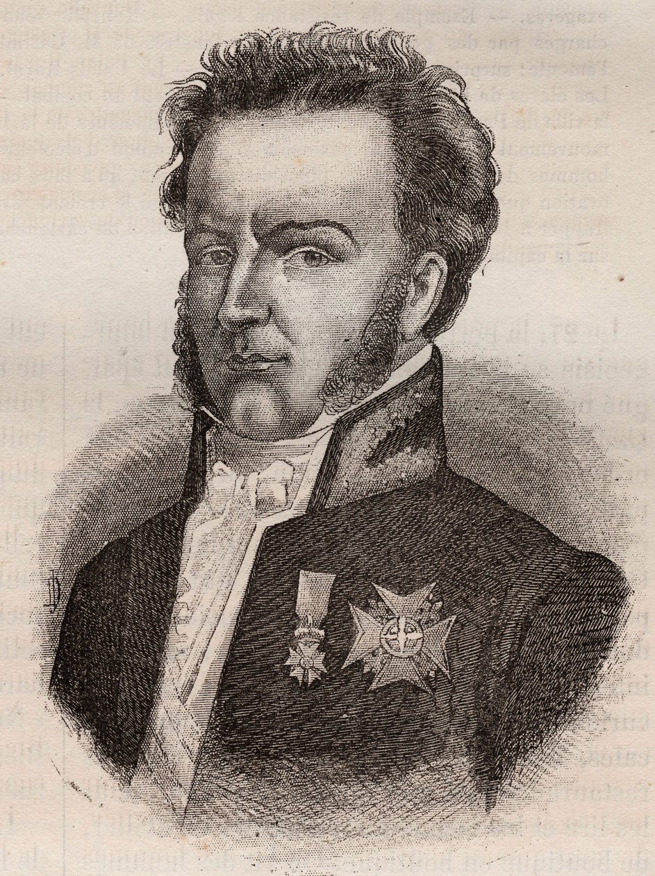 Martial de Guernon-Ranville (Guernon Ranville), Fransız sulh yargıcı ve politikacı - 1787 -1866 by Unknown artist