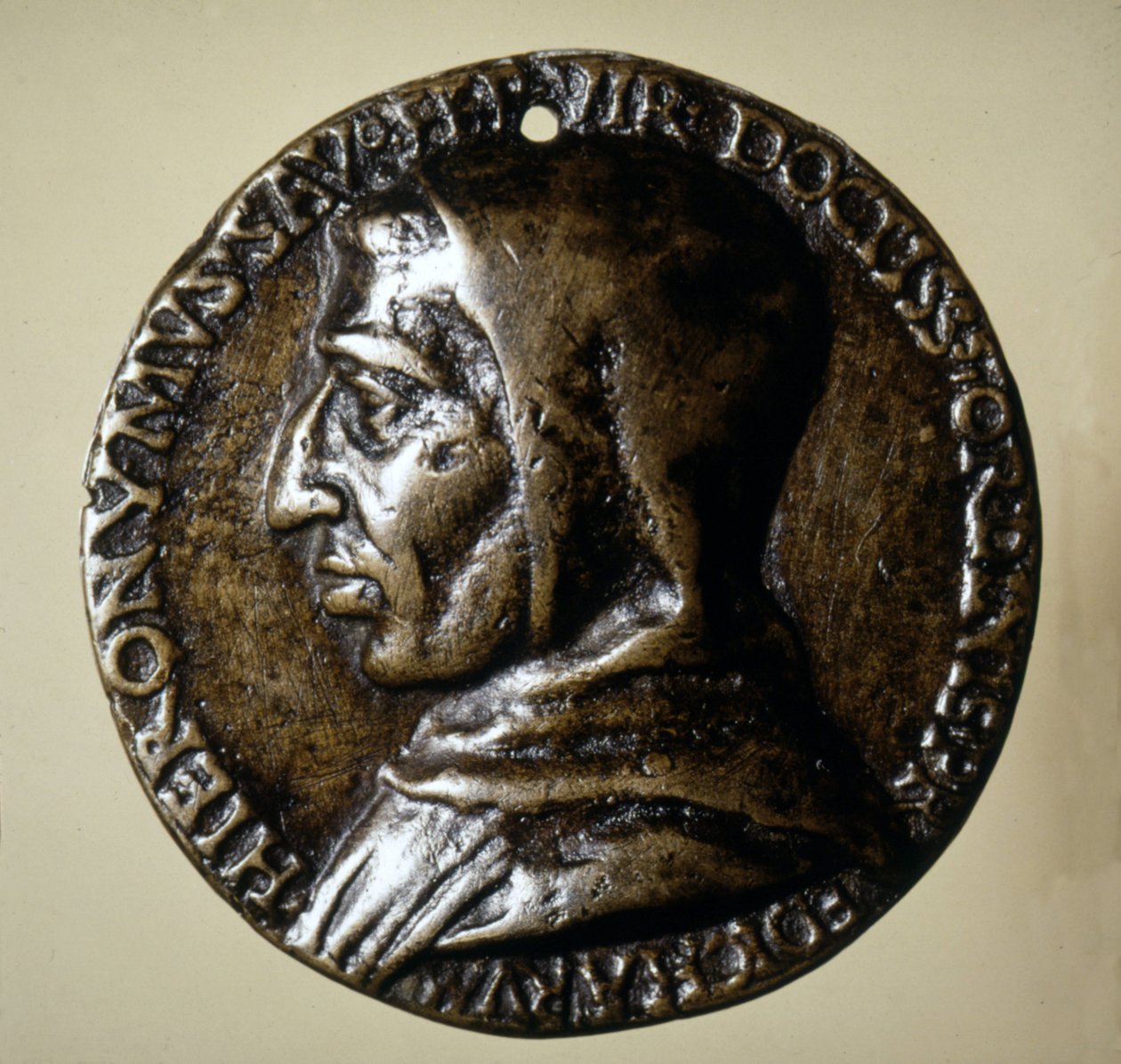 Savonarola (Girolamo Savonarola) heykeli ile madalya - 16. yüzyıl by Unknown artist