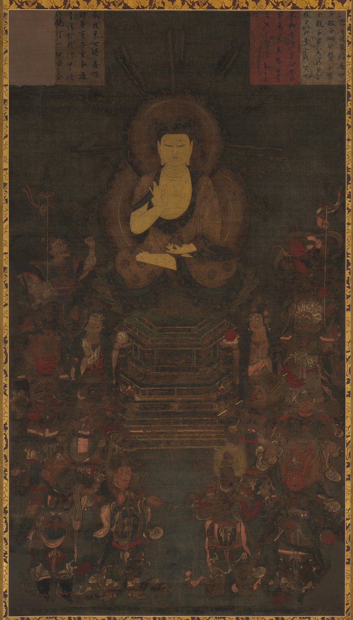 Tıp Ustası Buddha ve On İki İlahi General by Unknown artist