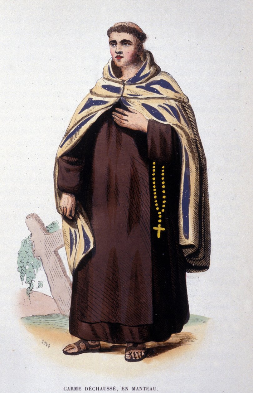 Gevşek Carmel Tarikatı üyesi (Carmel Dağı