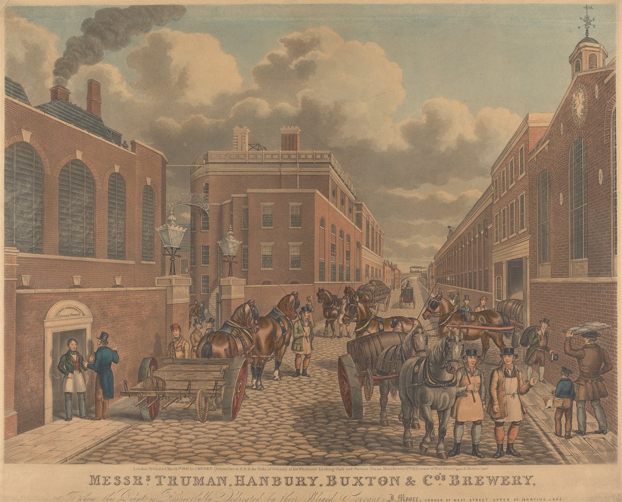 Messrs. Truman, Hanbury, Buxton & Co.'nun Bira Fabrikası, Spitalfields by Unknown artist